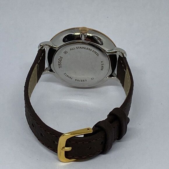 Fossil Jacqueline ES3739 Women's Brown Leather Analog Dial Quartz Watch NO125 - Picture 8 of 10
